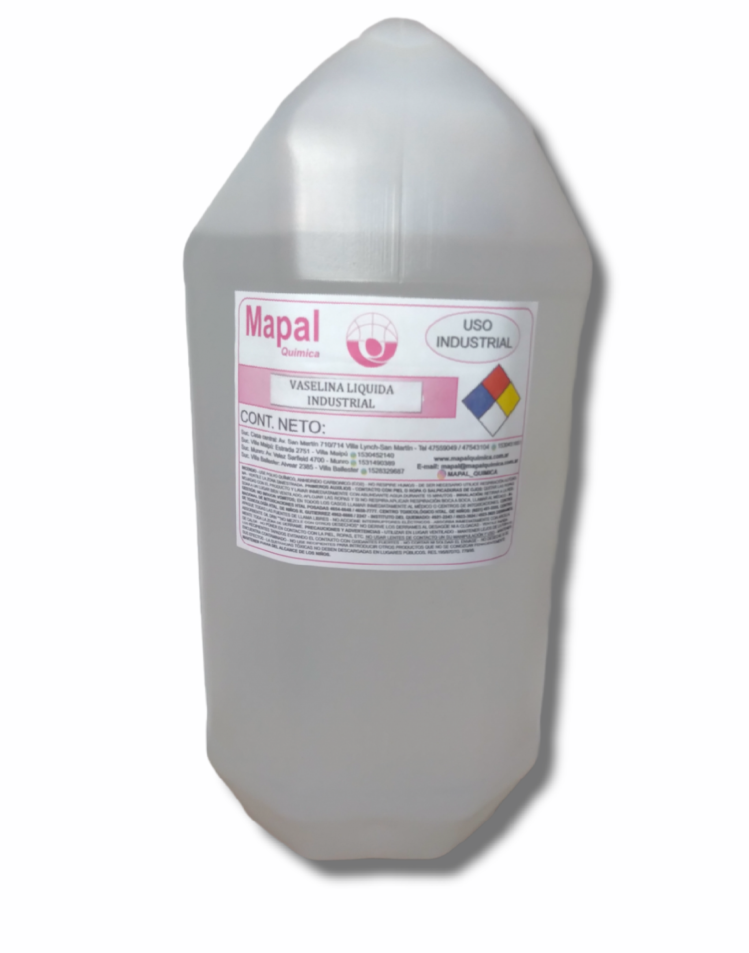 Vaselina Liquida Industrial x 5 litros - Mapal Química